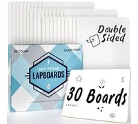 Pizarras de borrado en seco 30 unidades doble cara pizarras de borrado en seco pequeñas pizarras blancas con revestimiento ClearWipe 2286 x 3048 cm para estudiantes profesores suministros de aula