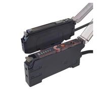 PJKTBEYI Amplificador de Sensor fotoeléctrico Fibra óptica E3X-NA11 EX-DN10 for Montaje en riel DIN for Haz difuso M3 M4 M6 con Cable 2 m(EX-DN10)