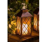 PK Global Sourcing - Linterna LED solar impermeable IP44 con diseño vintage (1)