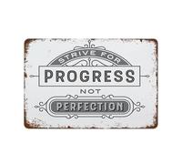 PKNVKZIDK Motivational Fitness Quote Sign Keep Moving Forward Vintage Metal Tin Plaque for Gym Home Office Wall Decor Inspirational Artwork 8 X 12 Inch