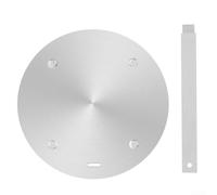 Placa adaptadora de inducción de acero inoxidable 24 cm difusor de calor para utensilios de cocina no inductivos Distribuidor de calor uniforme plata cocina (20)