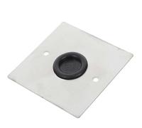 Placa Ciega de Acero Inoxidable para Enchufe 86, con Tornillos | Acabado Pulido y Diseño Moderno, Protección para Caja Eléctrica, Uso en Suelos y Espacios Comerciales