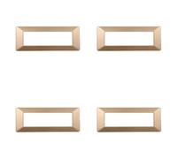 Placa compatible Vimar plana, placas de plástico juego de 4 piezas 7 plazas para sustitución de placas existentes - se adaptan perfectamente al soporte original