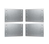 Placa con clavos | Juego de 4 guardacabos de acero autofijantes - Placa protectora para instalaciones eléctricas e hidráulicas, para conductos aspiradores centrales, hidráulica enterrada, cableado de