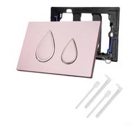 Placa de accionamiento de repuesto para elemento de pared Geberit, color | Ajuste perfecto para Geberit, acabado blanco, fácil limpieza, diseño moderno de baño, duradero (rosa)