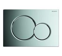 Placa de accionamiento Geberit Sigma01, frontal, cromo brillante, redonda