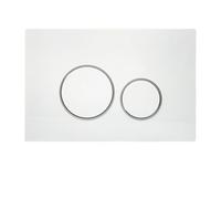 Placa de Accionamiento WC,con juego de varillas de descarga y marco de fijación,Tamaño Placa de Doble Descarga 245×162mm, Incluye Kit de Palanca de Descarga y Marco de Instalación. (B)