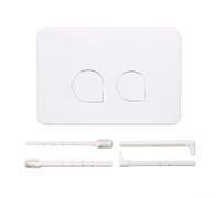 Placa de actuador de doble descarga blanca para cisterna oculta (blanco) | Compatible con UP300, funciona con UP320, se adapta a la serie Sigma, solución de readaptación fácil