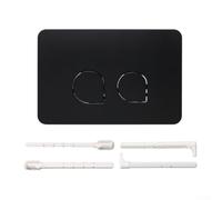 Placa de actuador de doble descarga blanca para cisterna oculta (negro) | Compatible con UP300, funciona con UP320, se adapta a la serie Sigma, solución de readaptación fácil