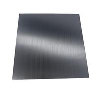 Placa de aluminio anodizado cepillado