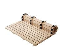Placa de cama transpirable, marco de futón de madera maciza, plegable, alfombrilla de tatami para invitados, a prueba de humedad, tabla de soporte de colchón, ahorra espacio para dormitorio y sala de