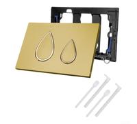 Placa de cisterna montada en la pared para la decoración moderna del baño | Compatible con Geberit UP300, doble descarga de ahorro de agua, acabado rosa, actualización moderna de baño