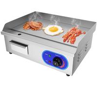 Placa de cocina/parrilla eléctrica, 3000 W, 55x35 cm, acero inoxidable