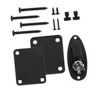 Placa de Conector para Guitarra Eléctrica, 1 Juego Negro de Hierro