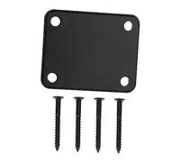 Placa de Conexión del Mástil Guitarra Eléctrica, 1 Juego de Repuesto Tornillos, Metal, para Reparación y Embellecimiento