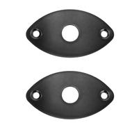 Placa de Conexión Negro 2 Piezas para Guitarra Eléctrica