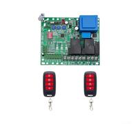 Placa de control de puerta corredera eléctrica con indicador LED y mando a distancia, controlador de motor de 220 V para sistemas de automatización, mecanismo de seguridad y protección de tiempo