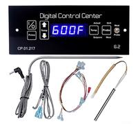 Placa de control de repuesto para grills Louisiana Pellet, termostato digital con puerto de sonda de alimentos, versión 16006-f (paquete )