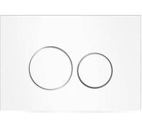 Placa de control de vidrio blanco, de doble función, 249 x 169 mm, colección Origin | 740-1600