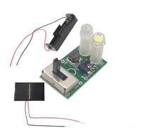 Placa de control solar de 1,2 V compatible con panel de 2 V, controlador LED blanco y de color para lámpara de césped de botella de bricolaje, circuito verde de tamaño pequeño