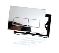 Placa de cubierta de descarga de inodoro, configuraciones de superficies lisas, elegante cubierta de tanque de inodoro, pieza de repuesto para botón de lavado ABS