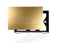Placa de cubierta de descarga de inodoro, configuraciones de superficies lisas, elegante cubierta de tanque de inodoro, pieza de repuesto para botón de lavado ABS