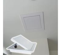 Placa de Cubierta para fontanería en Paneles de Yeso, Puerta de Acceso de Pared de Aluminio, Panel de Servicio magnético Oculto para cableado eléctrico y reparación de tuberías de baño (11x1