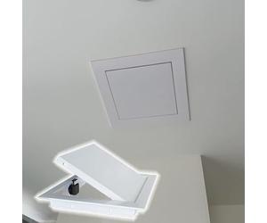 Placa de Cubierta para fontanería en Paneles de Yeso, Puerta de Acceso de Pared de Aluminio, Panel de Servicio magnético Oculto para cableado eléctrico y reparación de tuberías de baño (33 x