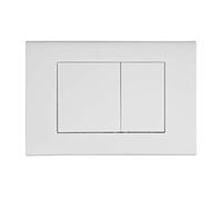 Placa de Descarga Blanca Mate - Compatible con Geberit Duofix Sigma/Delta/Basic - Doble Descarga - Wunderbad
