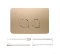 Placa de descarga compatible con Geberit UP300 UP320 y para todas las series 01 10 20 21 30 50 60 diseño de doble botón para inodoros eficientes en agua (oro mate)