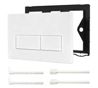 Placa de descarga WC de doble descarga, placa de accionamiento compatible con GEBERIT SIGMA01 UP300/320, placa de repuesto 115.770.11.5, blanco