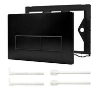 Placa de descarga WC de doble descarga, placa de accionamiento compatible con GEBERIT SIGMA01 UP300/320, placa de repuesto 115.770.11.5, negro