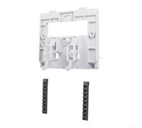 Placa de empuje oculta para inodoro SIAMP para sistemas verso ocultos | Se adapta a siamp para Verso 350/1100, doble acción de descarga, material ABS blanco, dimensiones de 17 x 14 x 5 cm