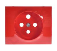 Placa de enchufe 2P+Z CON CERRADURA ROJA Sistena Life