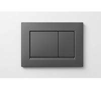 Placa de fijación para perfilería, en color gunmetal. Compatible con los sistemas Geberit UP300, UP320 y UP720. Forma cuadrada