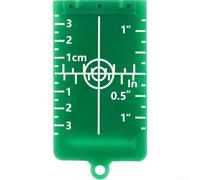 Placa de objetivo portátil Pies magnéticos Receptor de haz rojo verde para nivelación de piso de construcción 10.5 cm (verde)