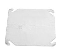 Placa de Pared Ciega de Acero Inoxidable, Protección Infantil | Tapa para Huecos sin Uso, Diseño Moderno y Pulido, Uso en Cajas Eléctricas, Blanco y Plata
