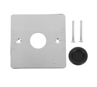 Placa de Pared Ciega Metálica Plateada para Enchufes, Instalación Rápida | Acero Inoxidable Acabado Liso, Cubre Aberturas de Techo y Cajas Eléctricas, Diseño Sobrio