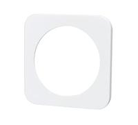 Placa de pared de vidrio blanca, 1 llave, diseñada para un acabado estético y moderno en instalaciones eléctricas. Ideal para hogares y oficinas.