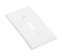 Placa de Pared para Interruptor Único, Color Blanco Pc, Moderna | Cubre Huecos de Pared, Acabado Liso Bordes Redondeados, para Renovación del Hogar E Instalación Industrial