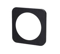 Placa de pared - placa de aluminio negra con 1 llave, diseñada para montaje fácil y duradero, ideal para uso en instalaciones eléctricas.