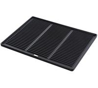 CLP Plancha de Hierro Fundido esmaltado I Plancha Reversible para Barbacoa de Gas, Barbacoa de carbón y Barbacoa eléctrica, Color:Antracita, Tamańo:45.5 x 35 cm