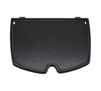 Placa de parrilla para barbacoa Weber Q1000 Q1200 Q1400 - Plancha de hierro fundido esmaltado, 32,5 cm x 24 cm, acabado negro