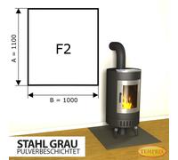 Placa De Piso Para Chimenea, Protector Contra Chispas, Placa De Acero, Gris - F2