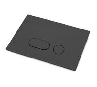 Placa de pulsador compatible con Geberit, placa de pulsador de inodoro, doble enjuague, con juego de palanca de descarga y marco de montaje, compatible con Geberit Sigma 01, 20, 30, 50, Up320 (negro)