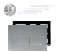 Placa de pulsador para inodoro, 1 pieza placa de accionamiento para inodoro, placa de pulsador compatible con Geberit Duofix Sigma 01, 20, 30, 50, UP300, UP320C, placa de accionamiento para 2 lavados