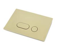 Placa de pulsador para inodoro, doble descarga, con juego de palanca y marco de montaje, compatible con Geberit Sigma 01, 20, 30, 50, Up320 (dorado)
