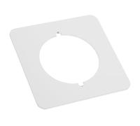 Placa de Refuerzo para Puerta de Acero Inoxidable, Reparación | Cubierta del Orificio del Pomo, Kit Posterior Blanco, 5,5cm, Fácil Instalación, para Hoteles y Aulas