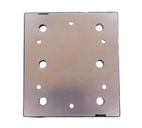Placa de respaldo de almohadilla de lijado de 1/4, 100 x 110 mm, 6 agujeros, aluminio con espuma de poliuretano, compatible con lijadora Ryobi S650D S652D S652DK