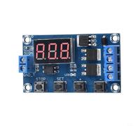 Placa de retardo de relé digital MOS Interruptor de temporizador DC5V-36V ajustable 0.1s-999m módulo de control de ciclo para válvula de bomba de luz de motor